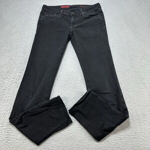 AG Adriano Goldschmied Jeans Womens Size 27 R Black the Stilt Skinny Straight US